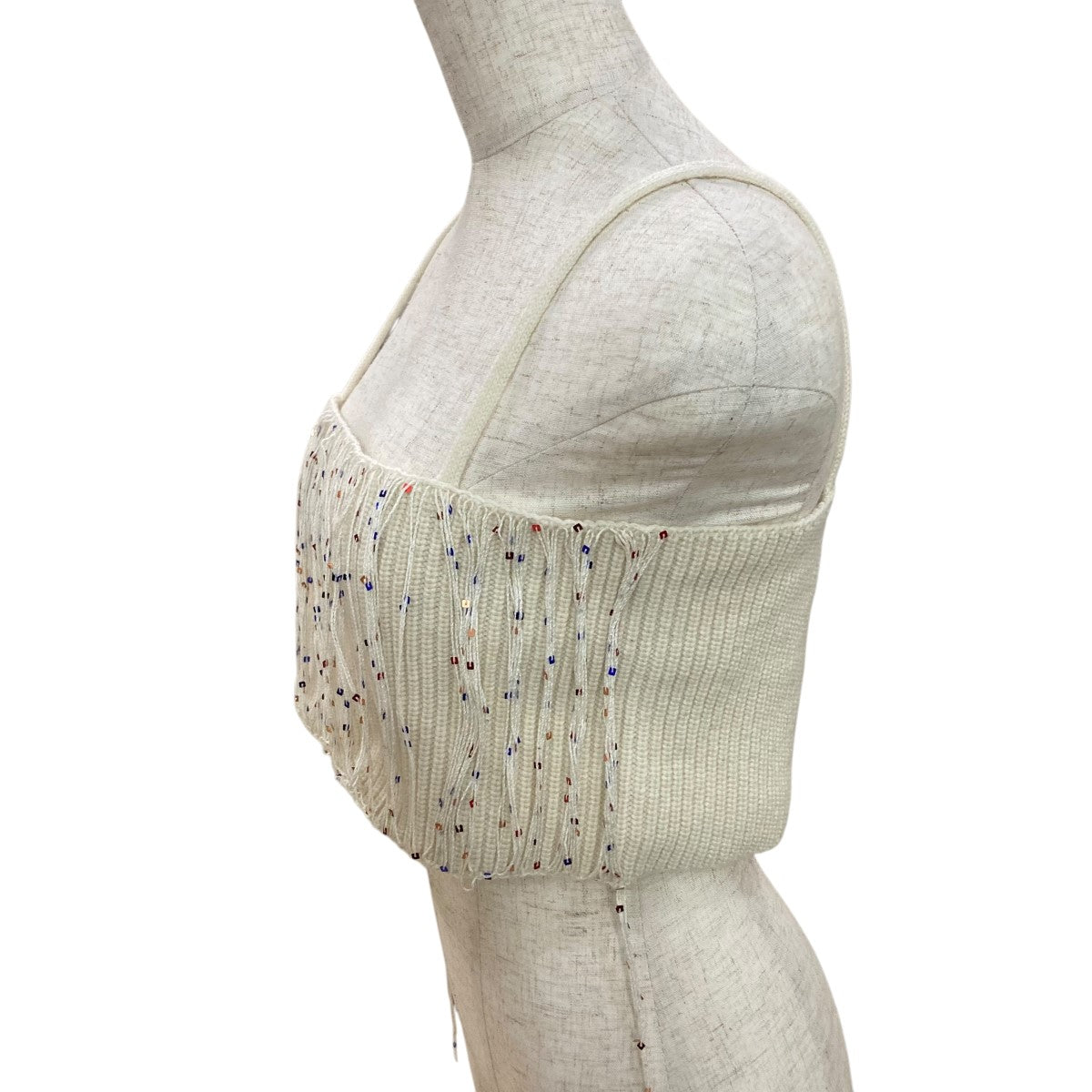 TAN SPANGLE KNITTED BAND TOPビスチェTN24FW023 古着・中古-2枚目のアイテム画像