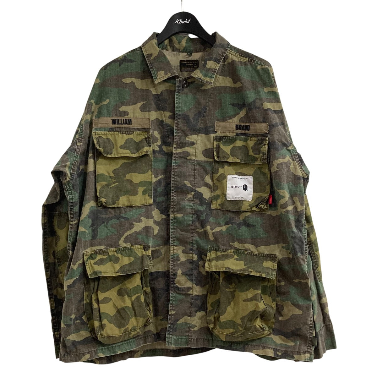 WTAPS JUNGLE LS SHIRTミリタリージャケット172gwapd-shm01s 古着・中古-1枚目のアイテム画像