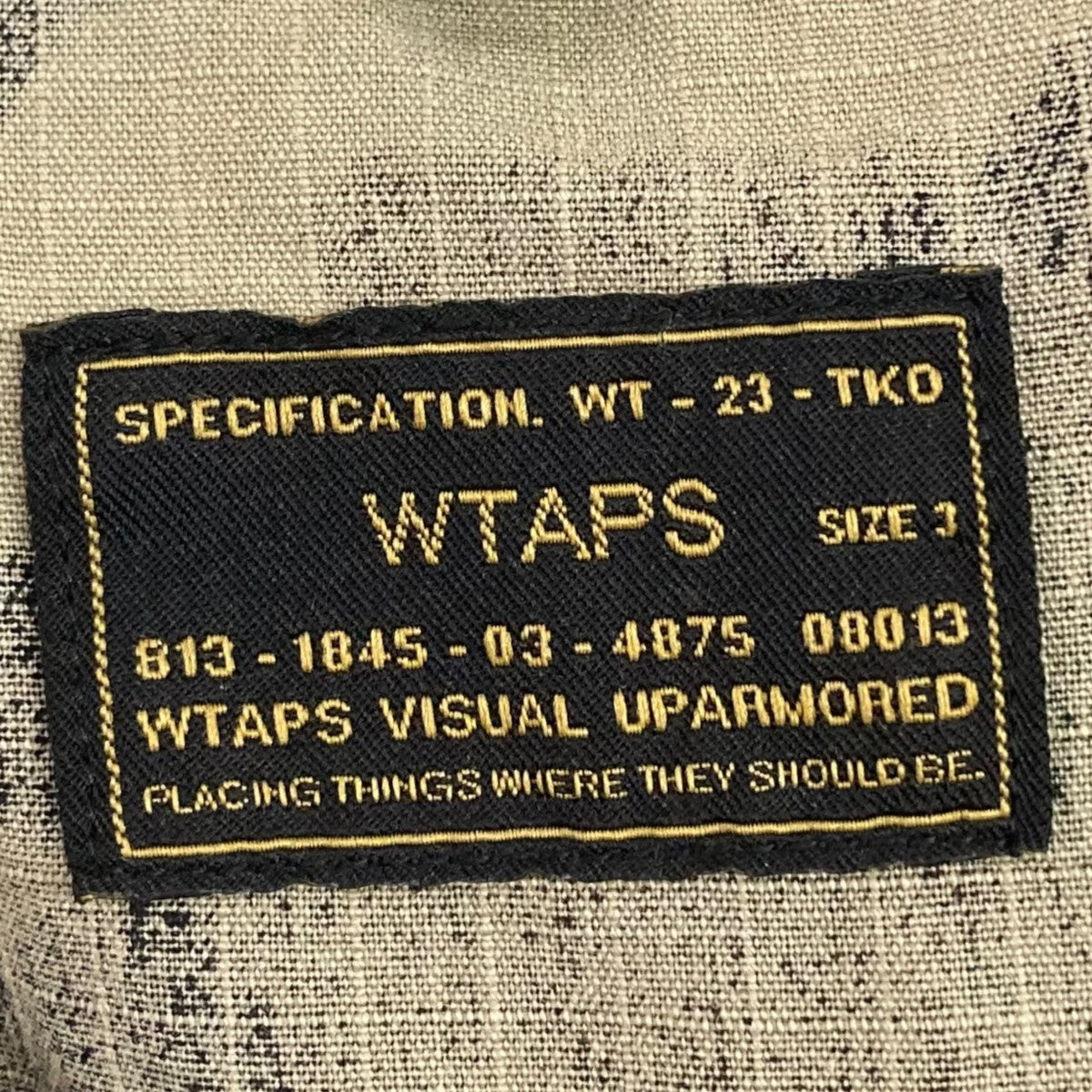 WTAPS JUNGLE LS SHIRTミリタリージャケット172gwapd-shm01s 古着・中古-6枚目のアイテム画像