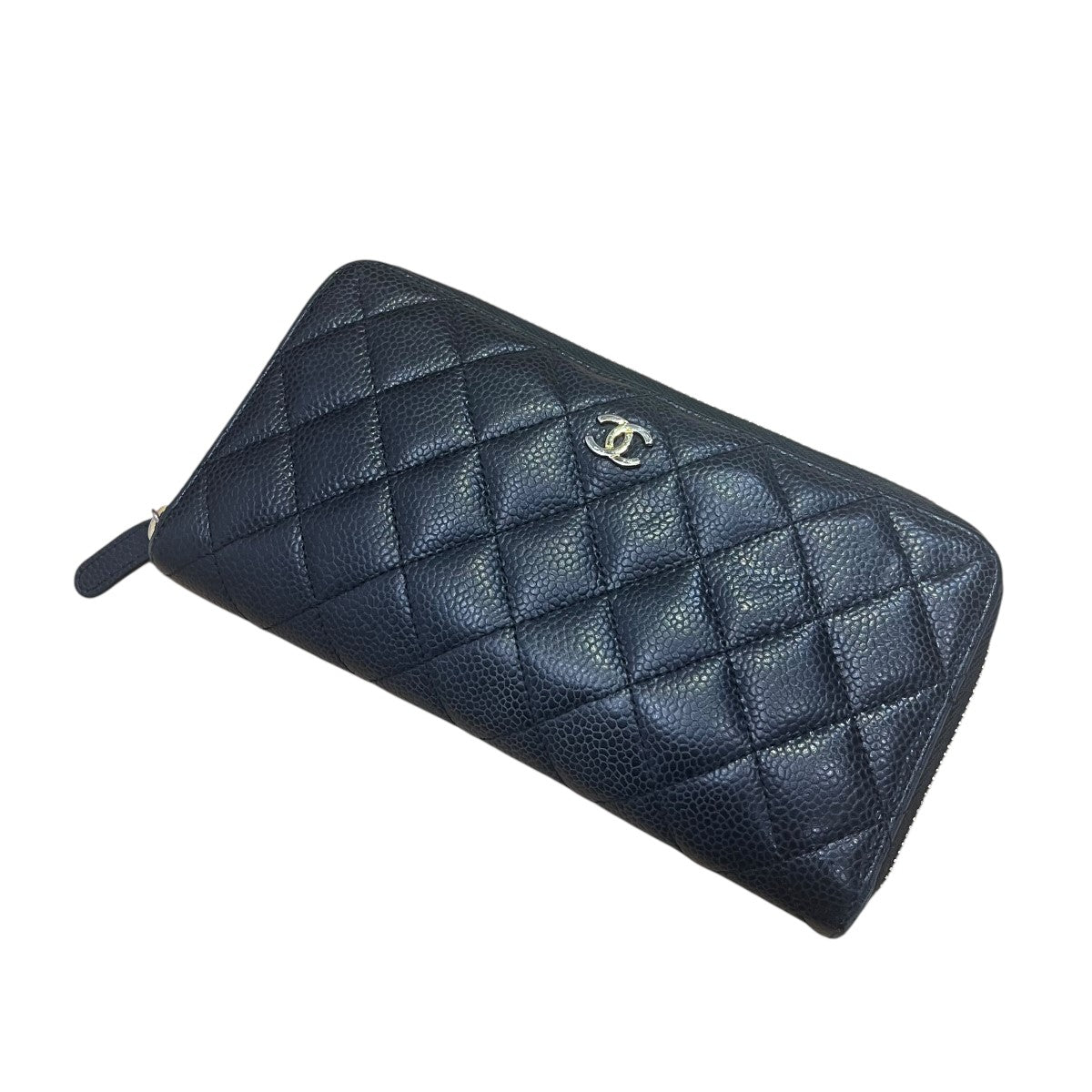 CHANEL キャビアスキンマトラッセウォレット 古着・中古-1枚目のアイテム画像