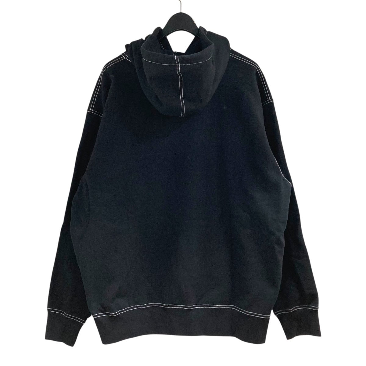 23SS「Hooded Sweatshirt」裏起毛ステッチデザインパーカー
