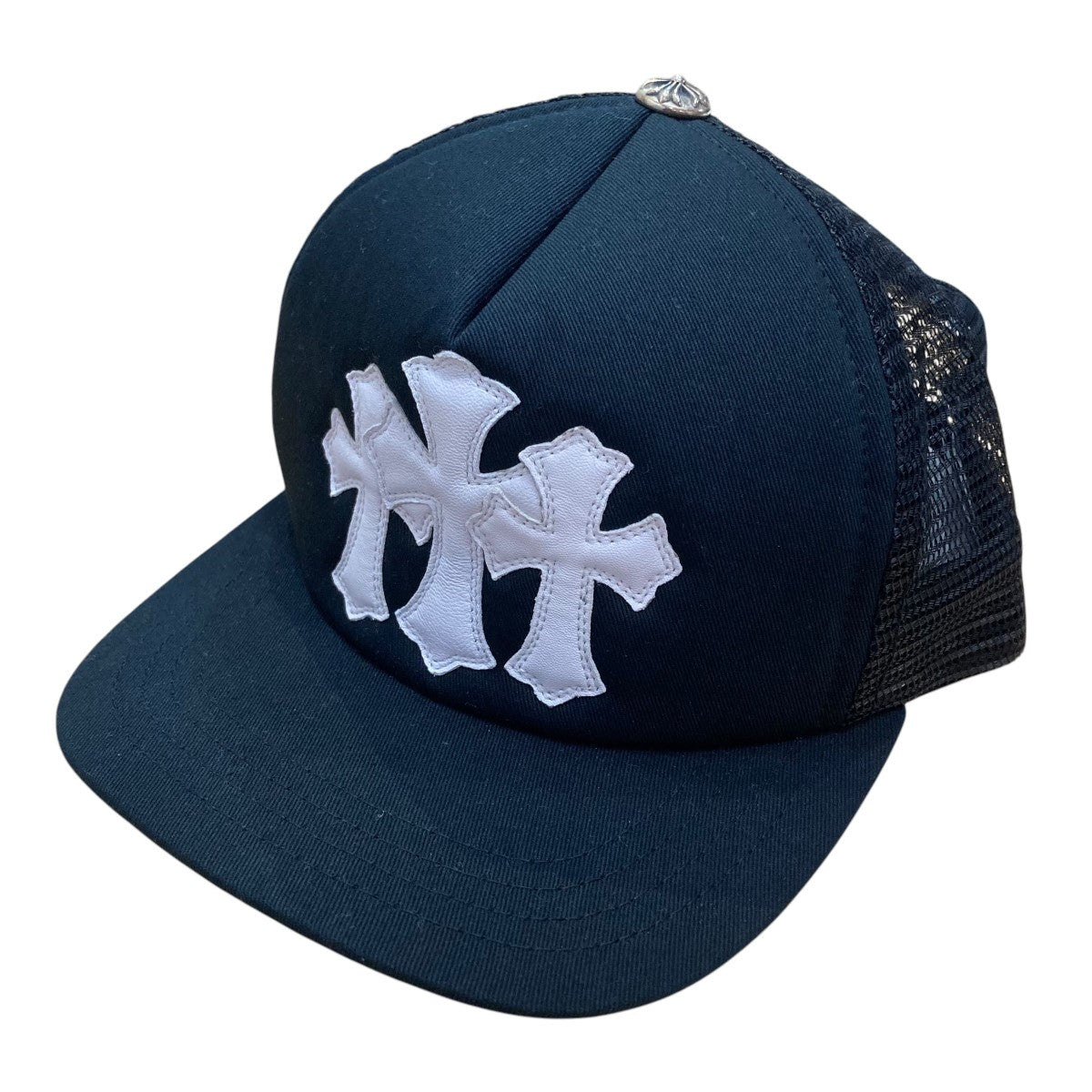 CHROME HEARTS レザーパッチセメタリークロスキャップ 古着・中古-1枚目のアイテム画像