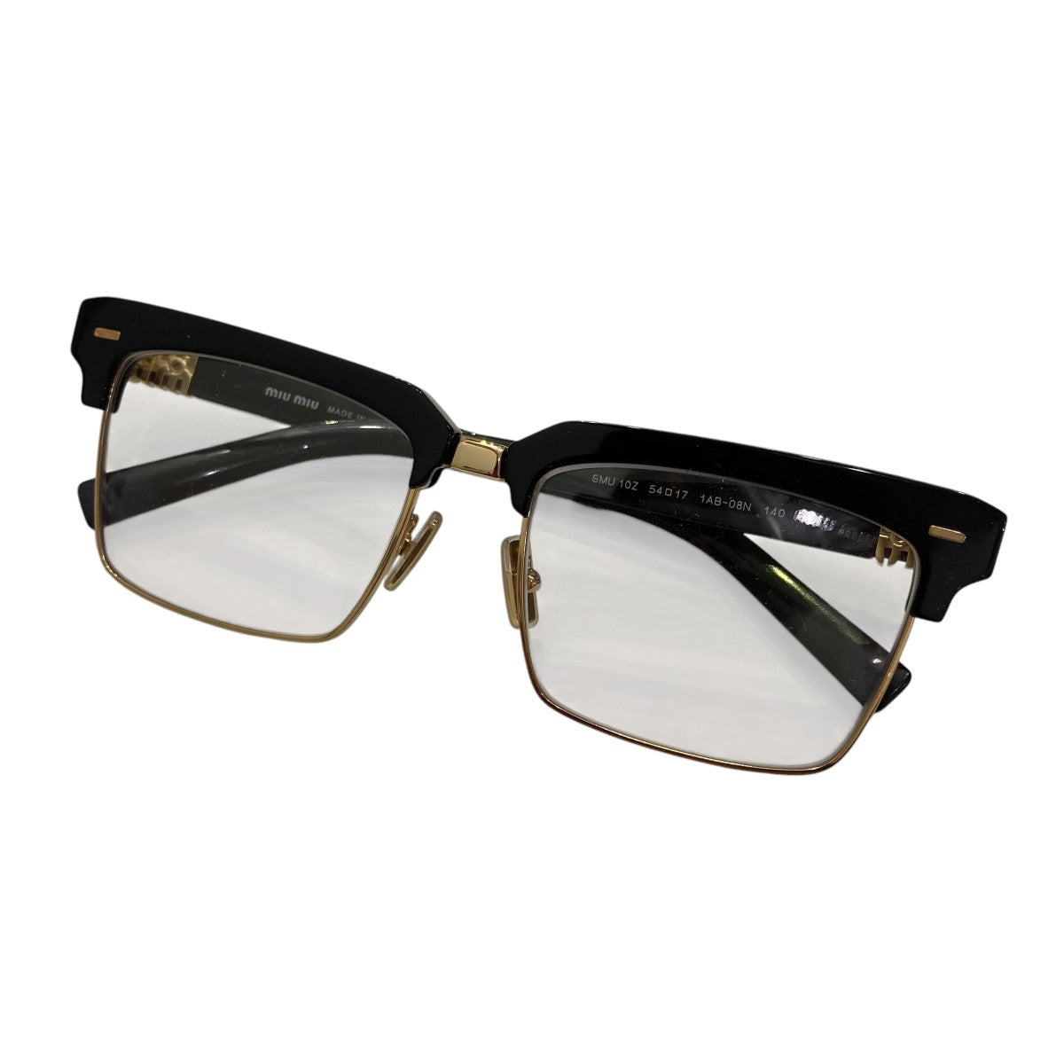 MIUMIU ミュウミュウサングラスSMU10N miu ミュウミュウ SMU10N ラメ サングラス パープル ゴールド