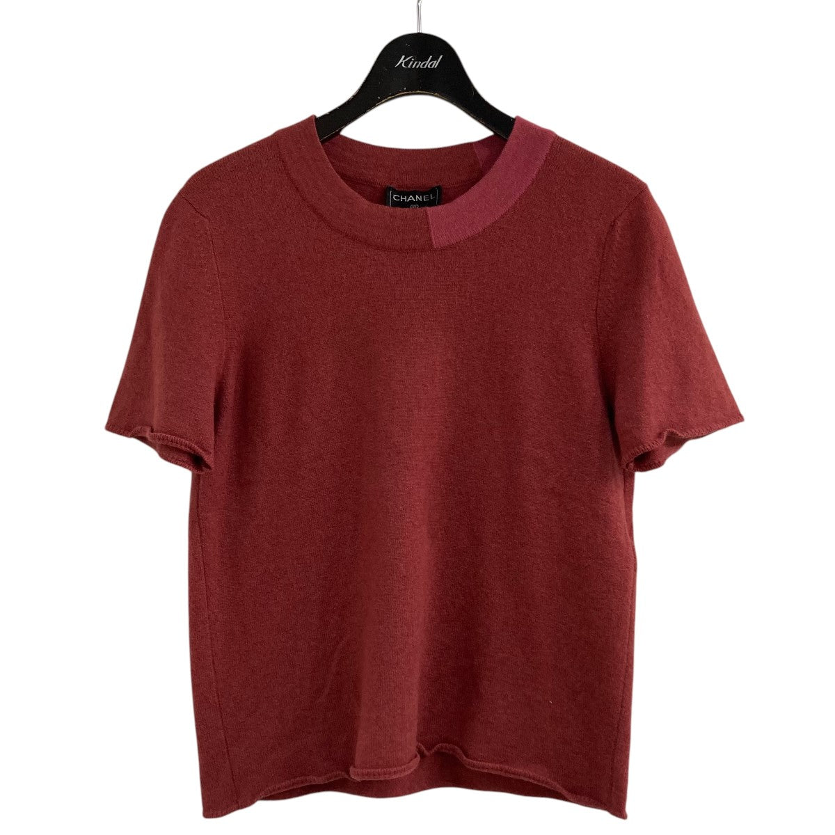 レア正規品シャネル 2021新作 未使用   Tシャツ   ネイビーブルー 36 CHANEL シャネル カーディガン チェック柄 G-Dragon (CHANEL