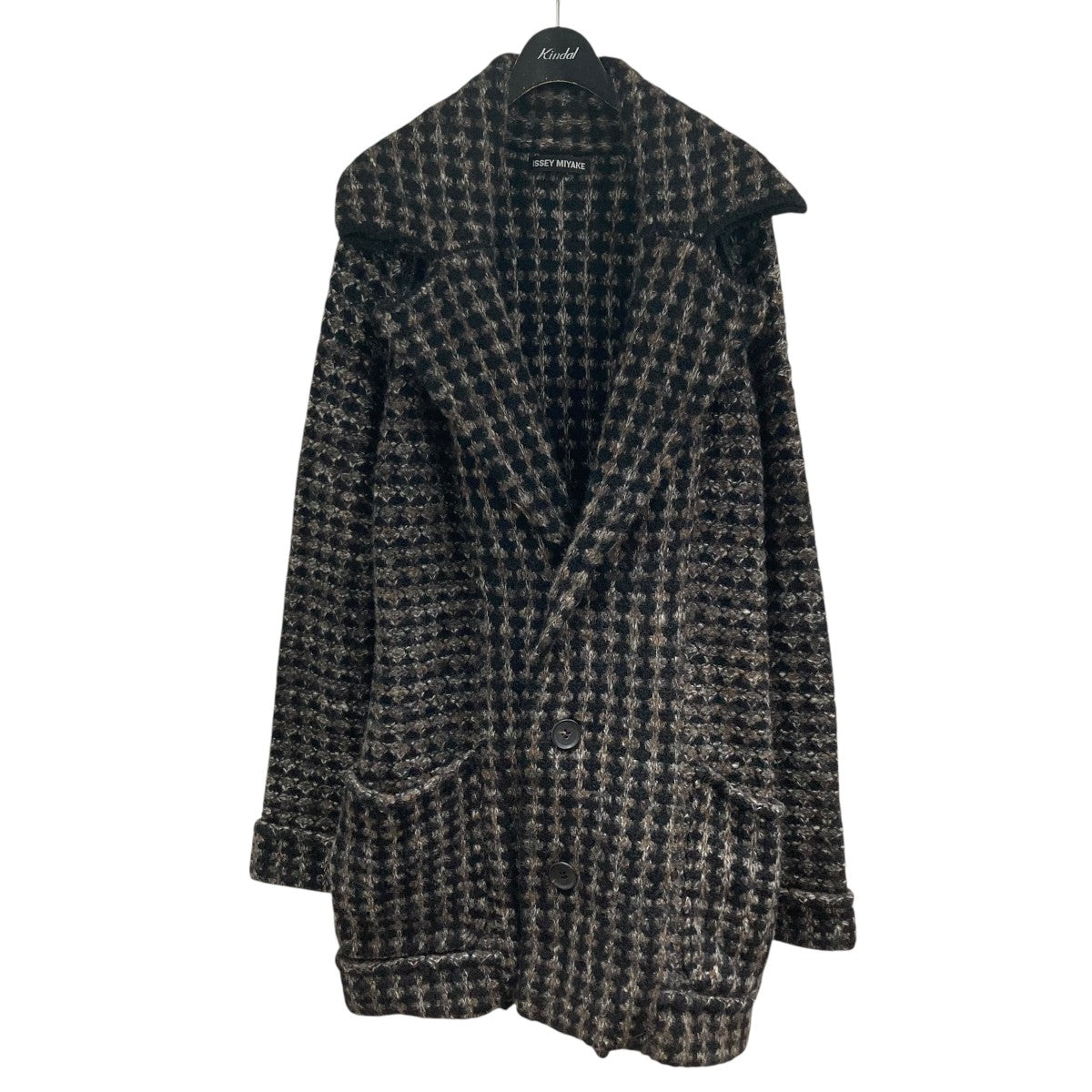 ISSEY MIYAKE(イッセイミヤケ) ツイードコート ME03KO009 ブラック