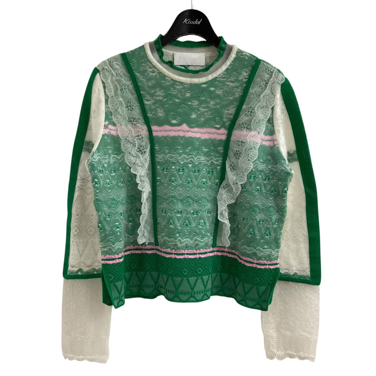 mame kurogouchi(マメクロゴウチ) レースニット MM20SS-KN034