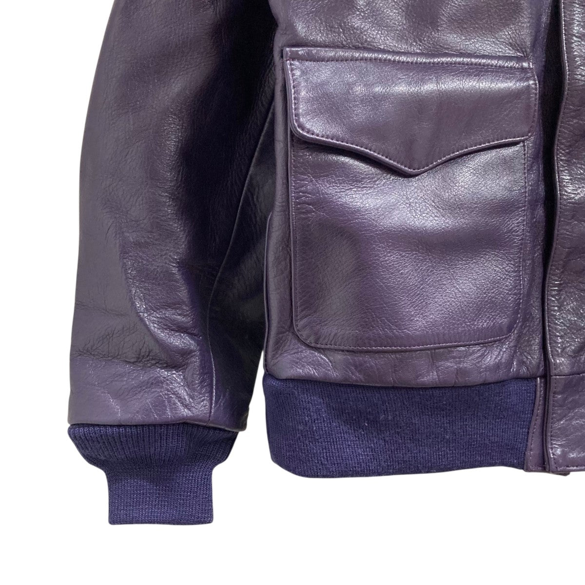 Needles レザージャケットPU082 A-2 Jacket 古着・中古-3枚目のアイテム画像