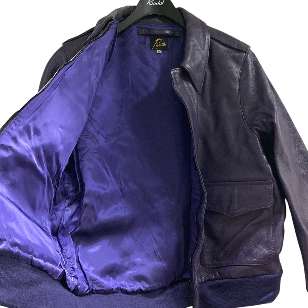 Needles レザージャケットPU082 A-2 Jacket 古着・中古-6枚目のアイテム画像