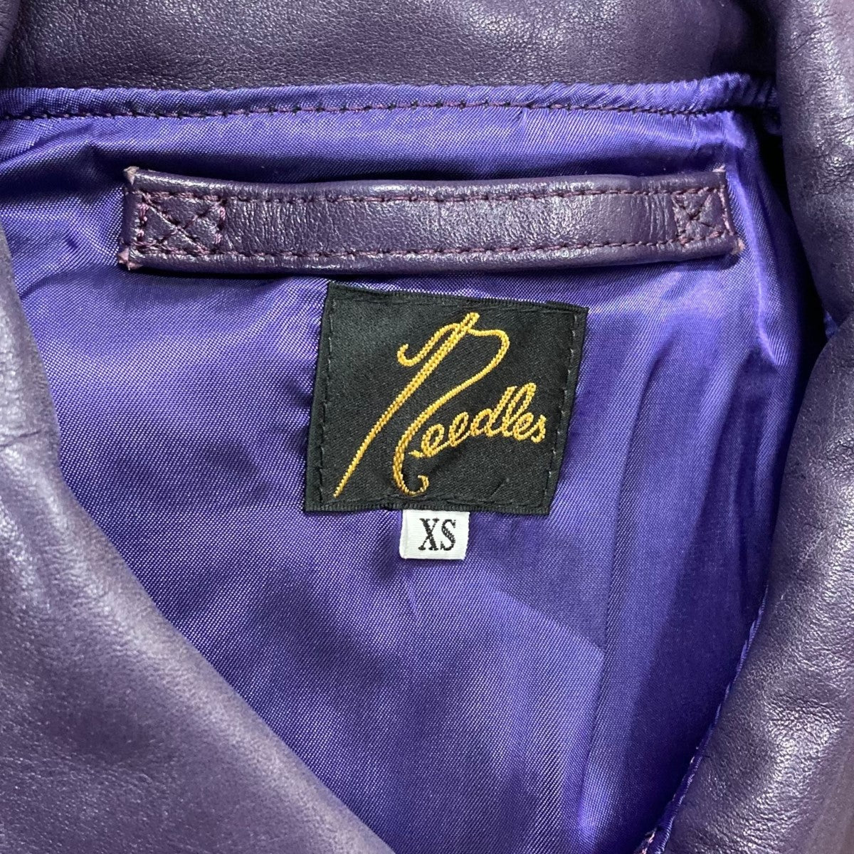 Needles レザージャケットPU082 A-2 Jacket 古着・中古-7枚目のアイテム画像
