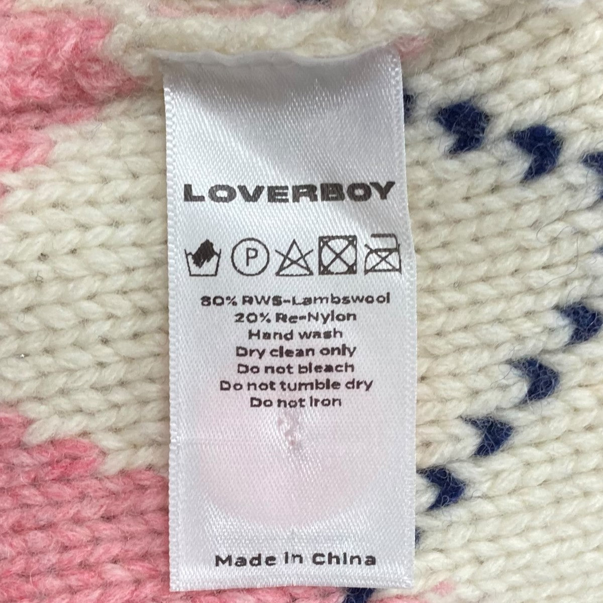 CHARLES JEFFREY LOVERBOY アーガイルカーディガン 古着・中古-7枚目のアイテム画像