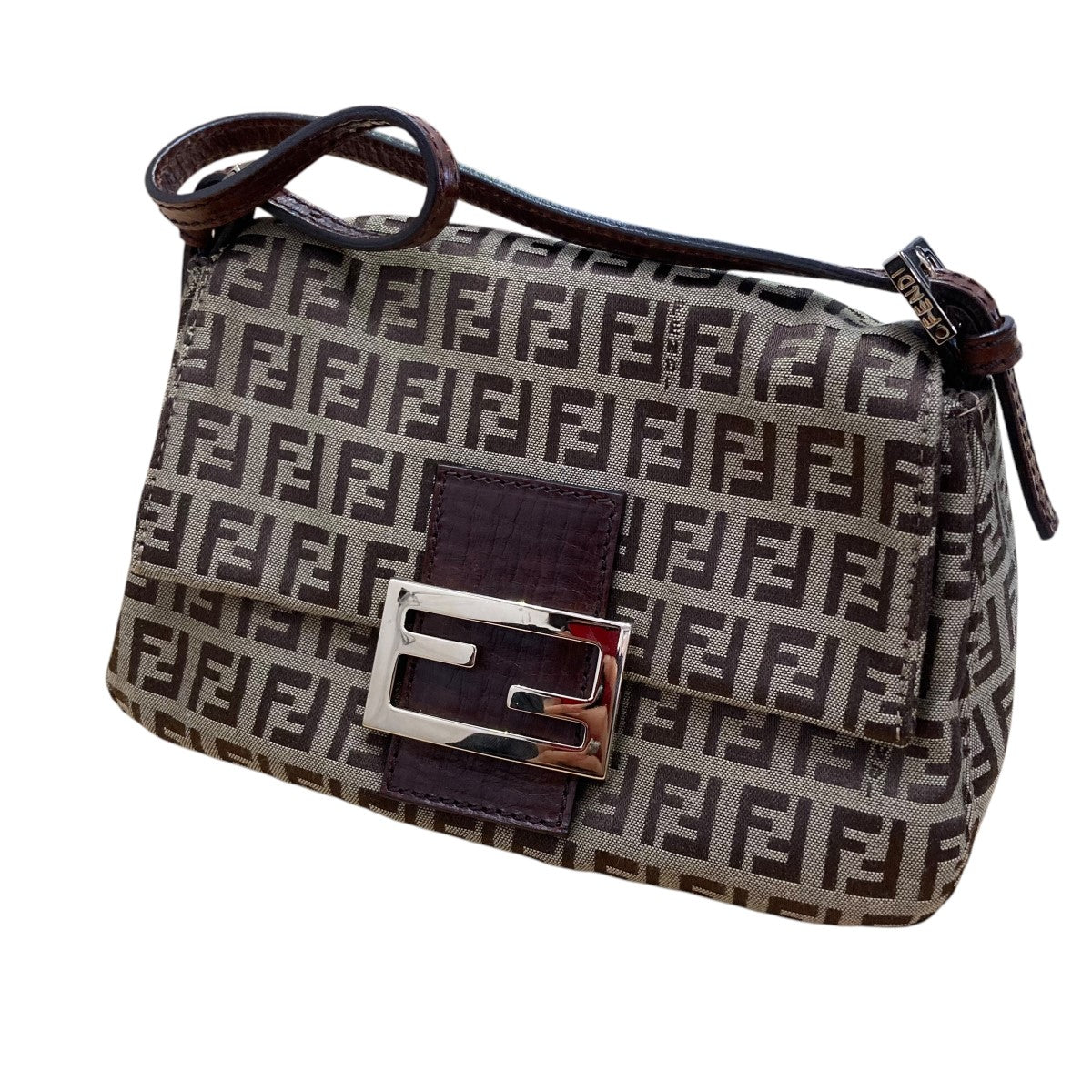 フェンディ【FENDI】ズッカ柄 ミニ ハンドバッグ FF マンマバケット FENDI フェンディ ズッキーノ マンマバケット ミニバッグの買取