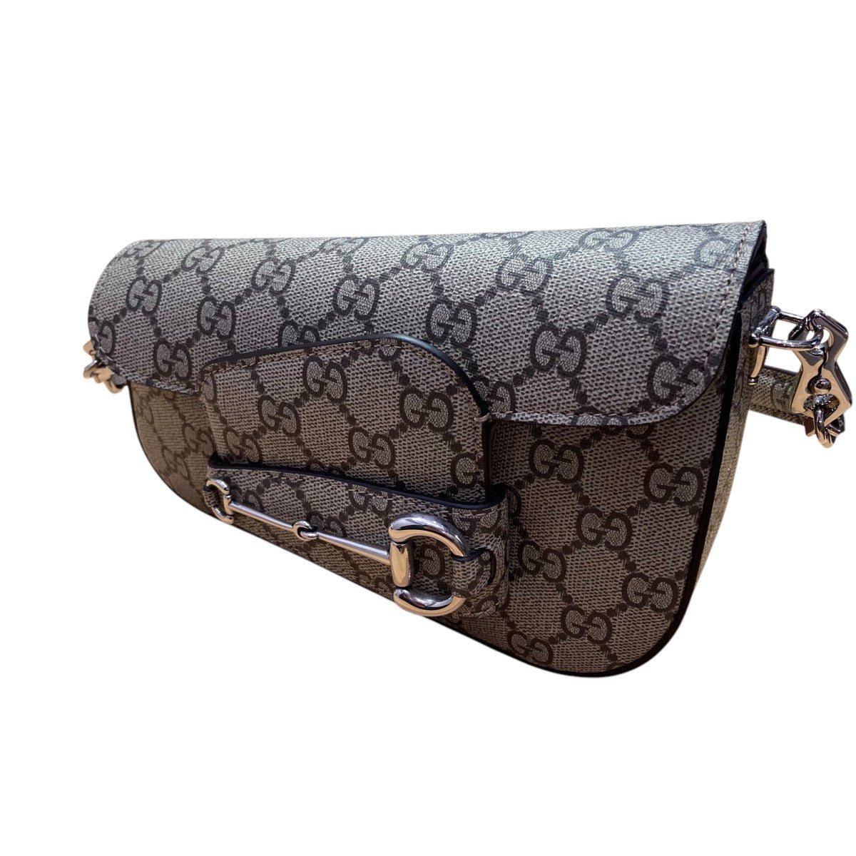 GUCCI(グッチ) ホースビットショルダーバッグ 774209 498879 ベージュ 