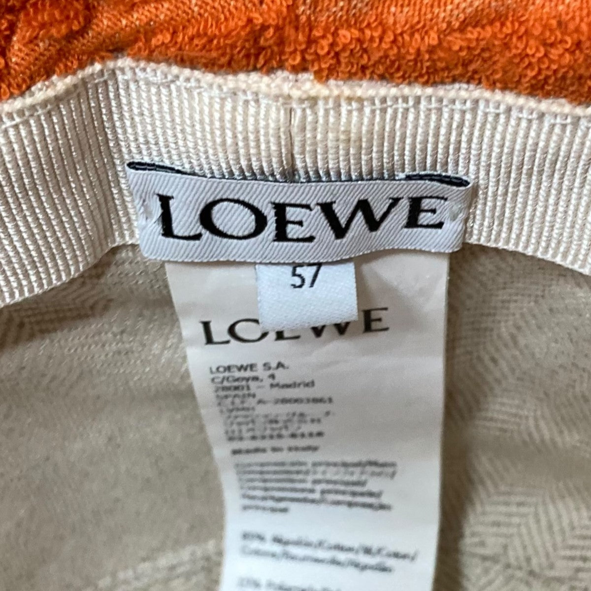 LOEWE フィッシャーマンハット 古着・中古-6枚目のアイテム画像