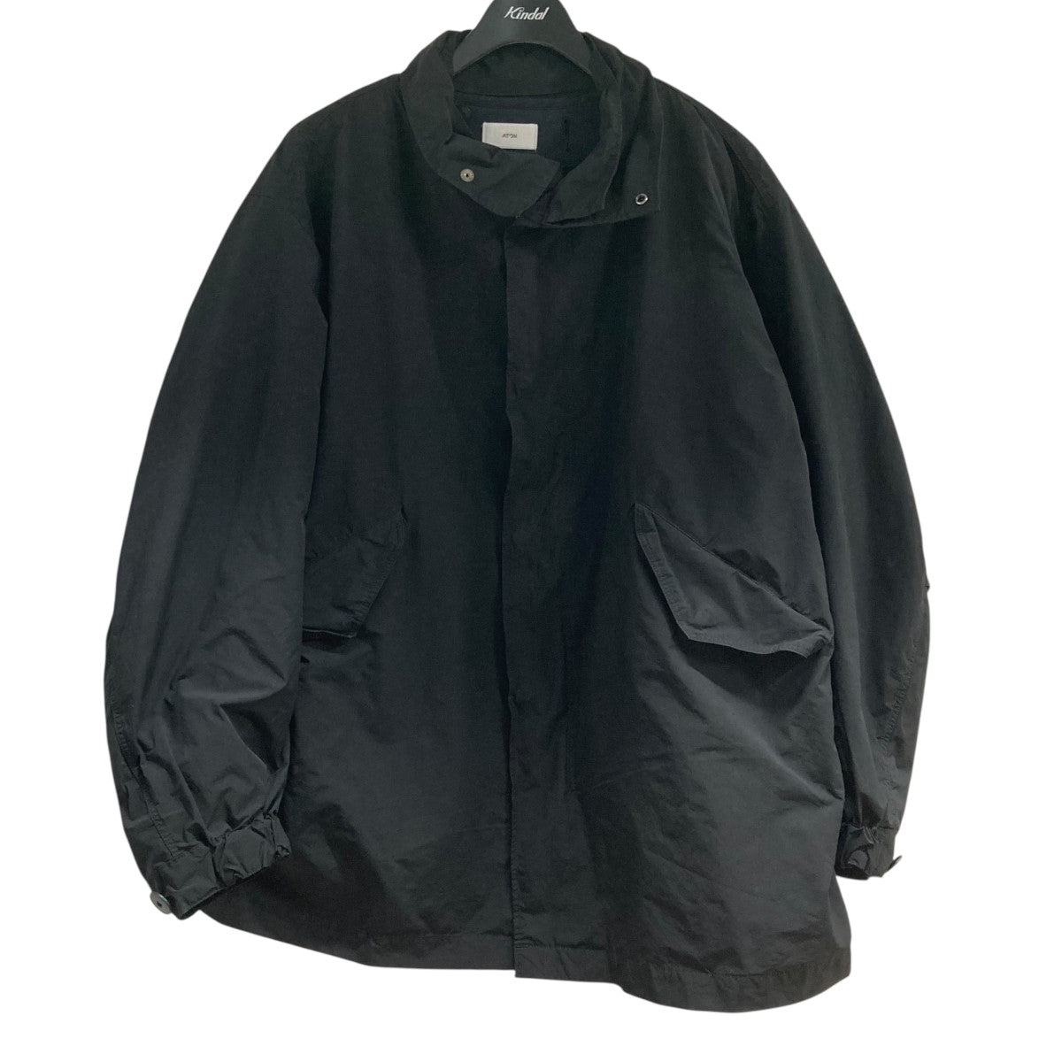 ジャケット・アウター ATON 24AW AIR WEATHER FIELD COAT / BLACK ATON(エイトン) 24AW ウェザーコート 7110476 AIR WEATHER SHORT