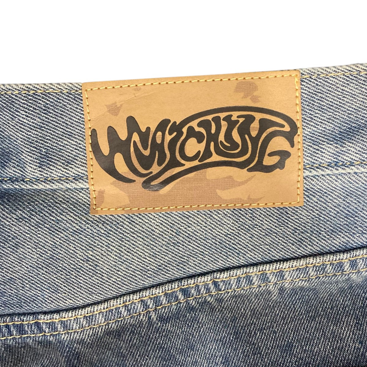 サイドラインデニムパンツ