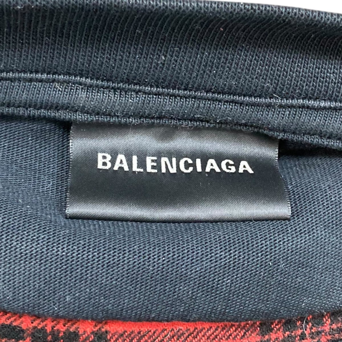 BALENCIAGA ドッキングチェックシャツ699371 TNM25 古着・中古-6枚目のアイテム画像