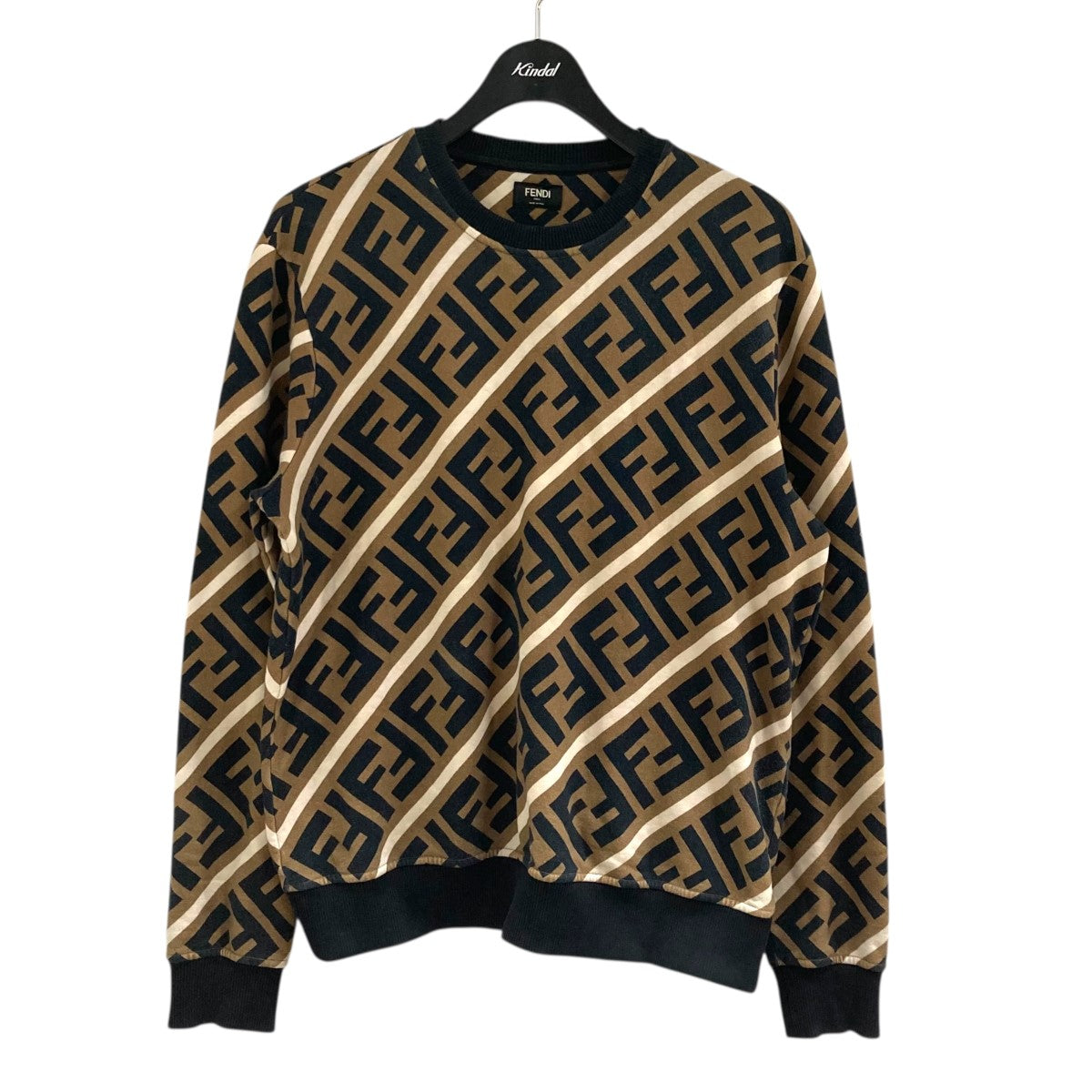 FENDI ズッカ柄ジャガードロゴスウェット12CPF-20-2734 古着・中古-1枚目のアイテム画像