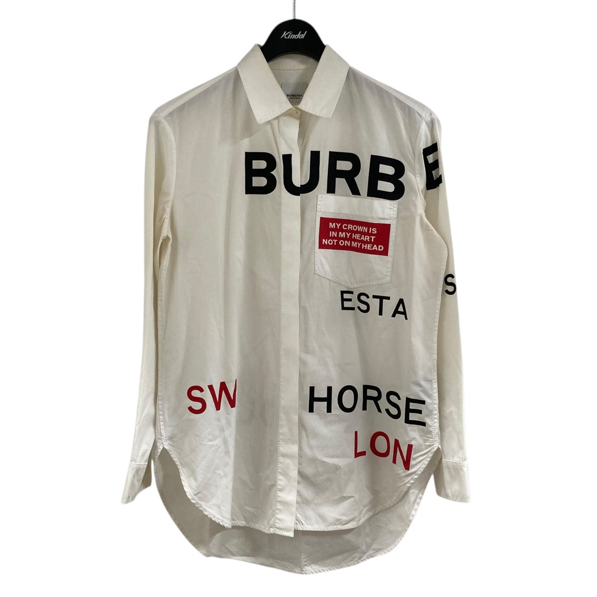 BURBERRY LONDON プリントシャツHorseferry 古着・中古-1枚目のアイテム画像
