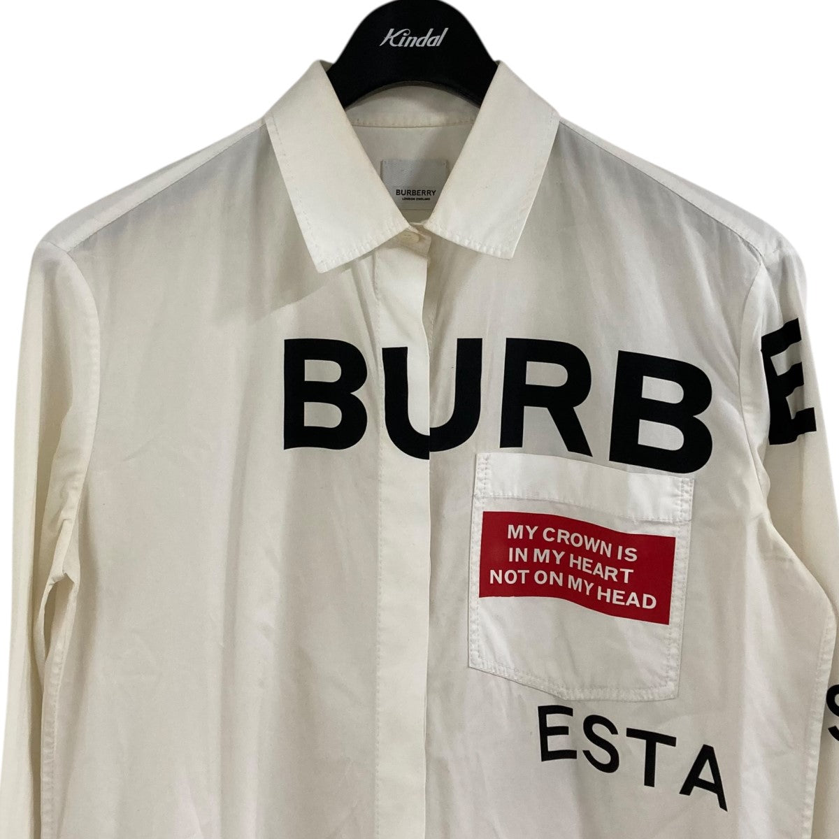 BURBERRY LONDON プリントシャツHorseferry 古着・中古-2枚目のアイテム画像