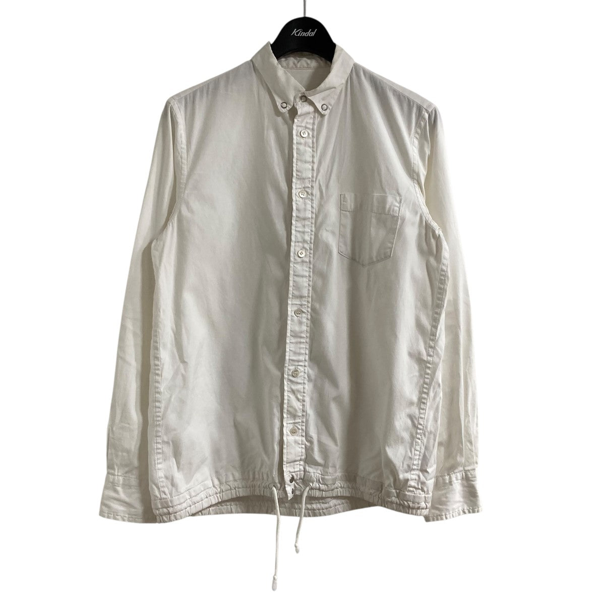 21-02551M sacai ドローストリング ウール 長袖 シャツ Sacai サカイ 21-02551M ドローストリング ウール 長袖 シャツ