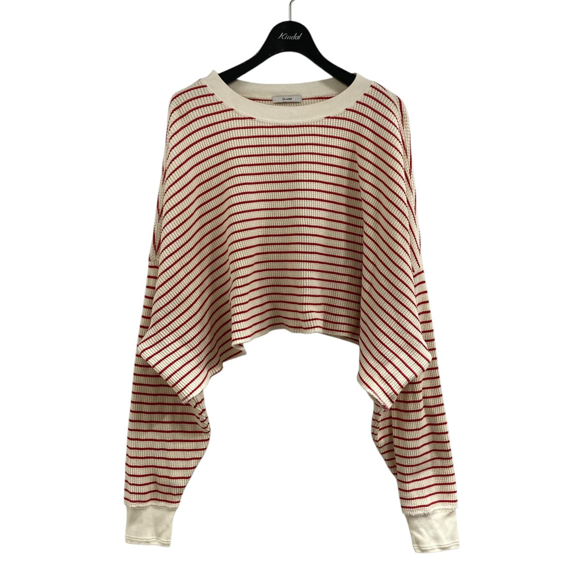 CLANE(クラネ) ボーダーサーマルカットソー 16105-1042 アイボリー