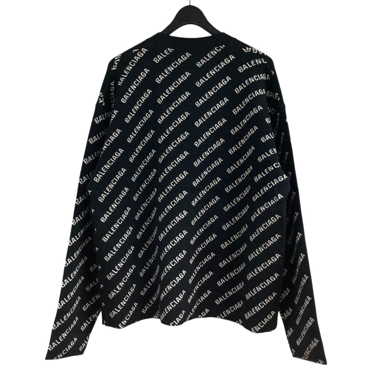 BALENCIAGA 総柄ロゴカーディガン736248 古着・中古-4枚目のアイテム画像