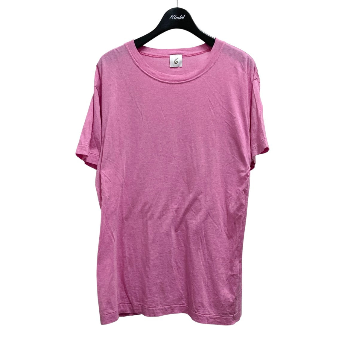 ＜6(ROKU)＞コットンカシミヤ ベーシック 25SS Tシャツ　レッド BEAUTY&YOUTH UNITED ARROWS｜<6(ROKU)>コットンカシミヤ