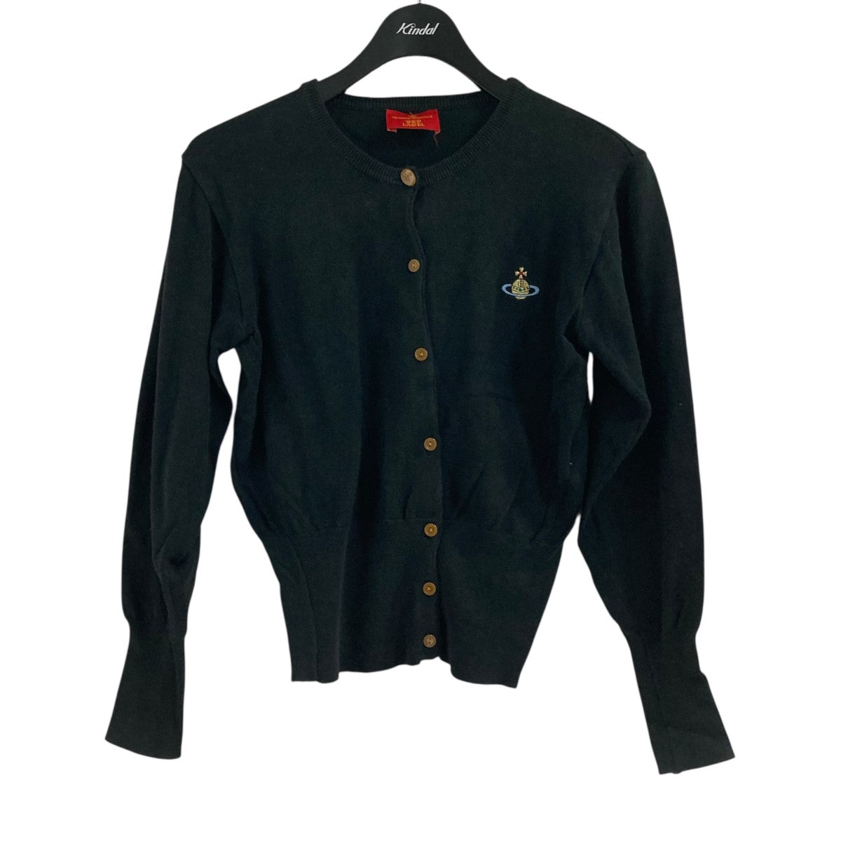 イタリア製　ヴィヴィアンウエストウッド ニット カーディガン 黒 Vivienne Westwood RED LABEL(ヴィヴィアンウエストウッドレッド