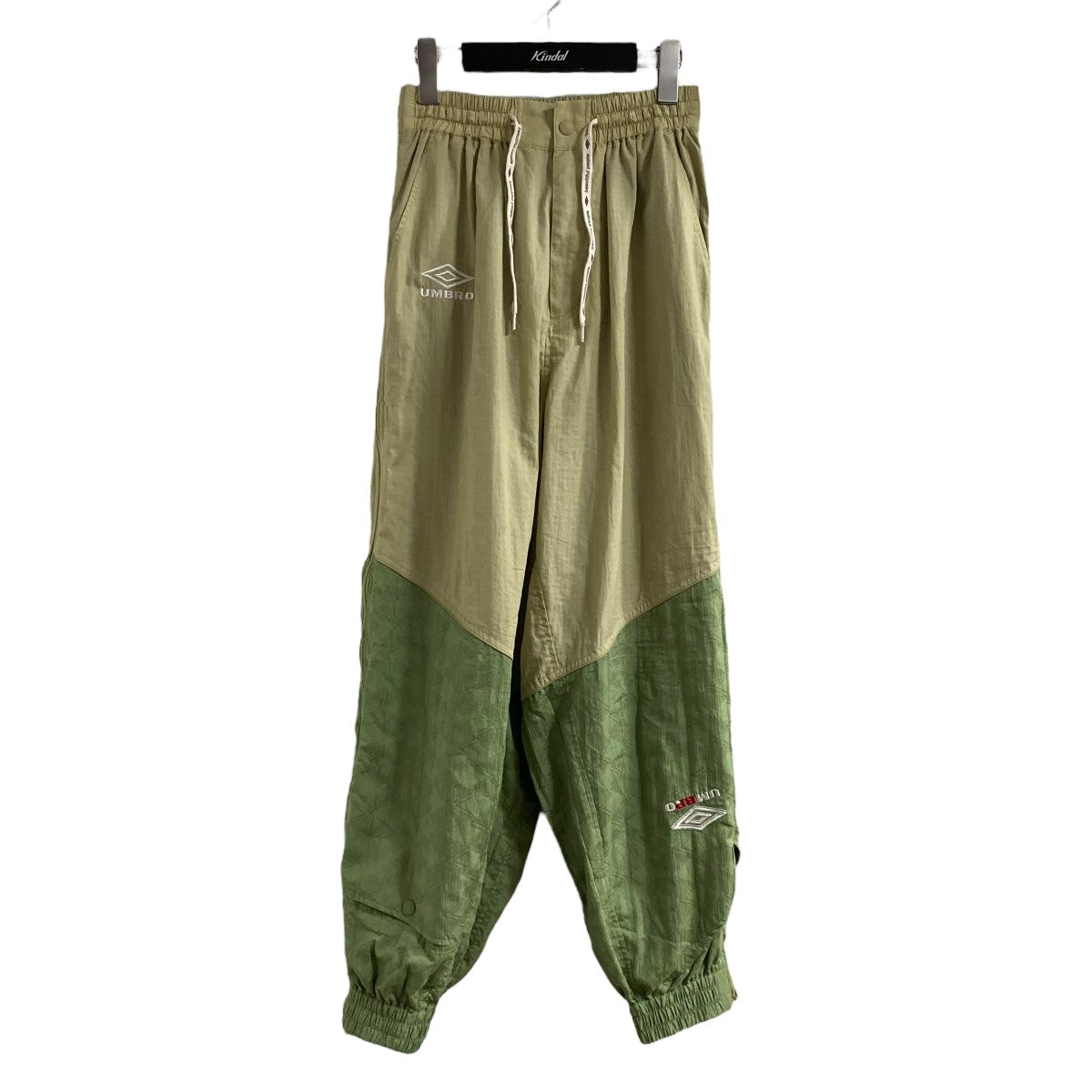 beautiful people×UMBRO ナイロントラックパンツ 1515105042 オリーブ
