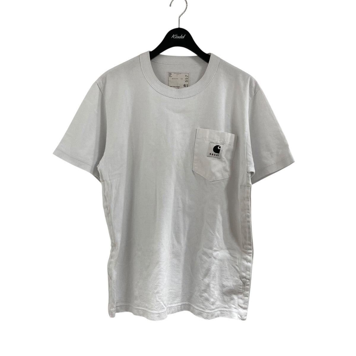 sacai×CARHARTT WIP 半袖ポケットTシャツ 23-0557S ホワイト