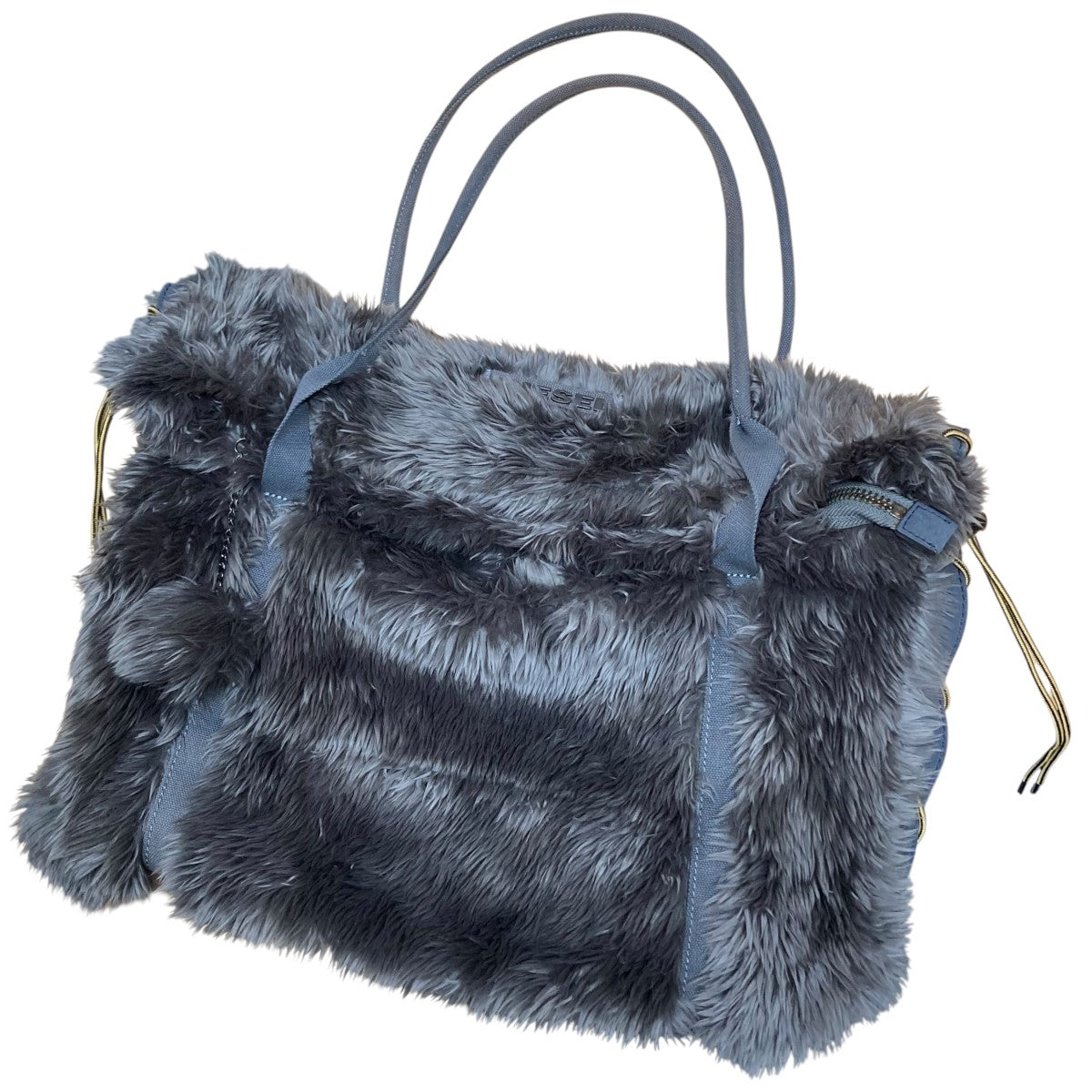 □新品同様□ DIESEL ディーゼル ファー クラッチバッグ セカンド