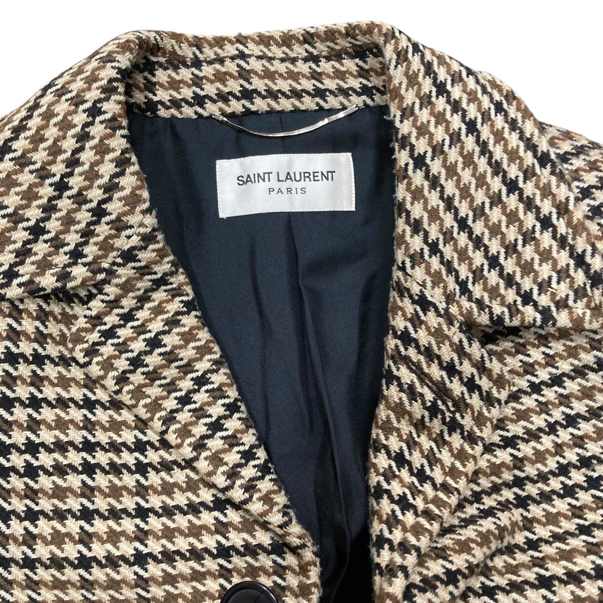 Saint Laurent Paris ツイードコート 古着・中古-5枚目のアイテム画像