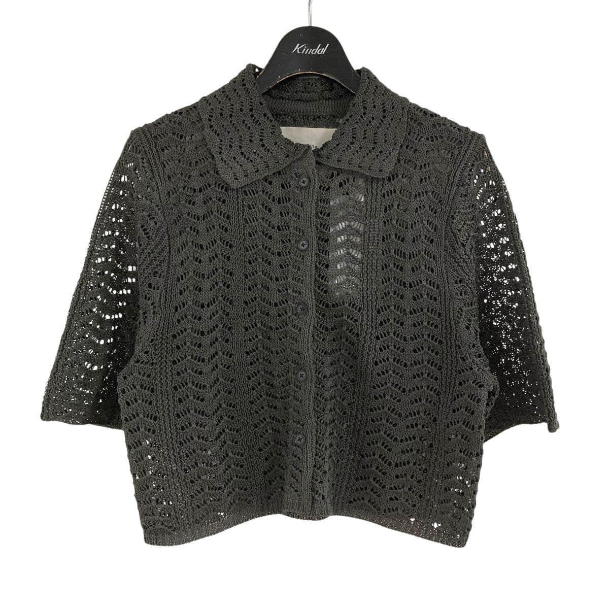 TODAYFUL(トゥデイフル) レース ニット シャツ 12510516 グレー