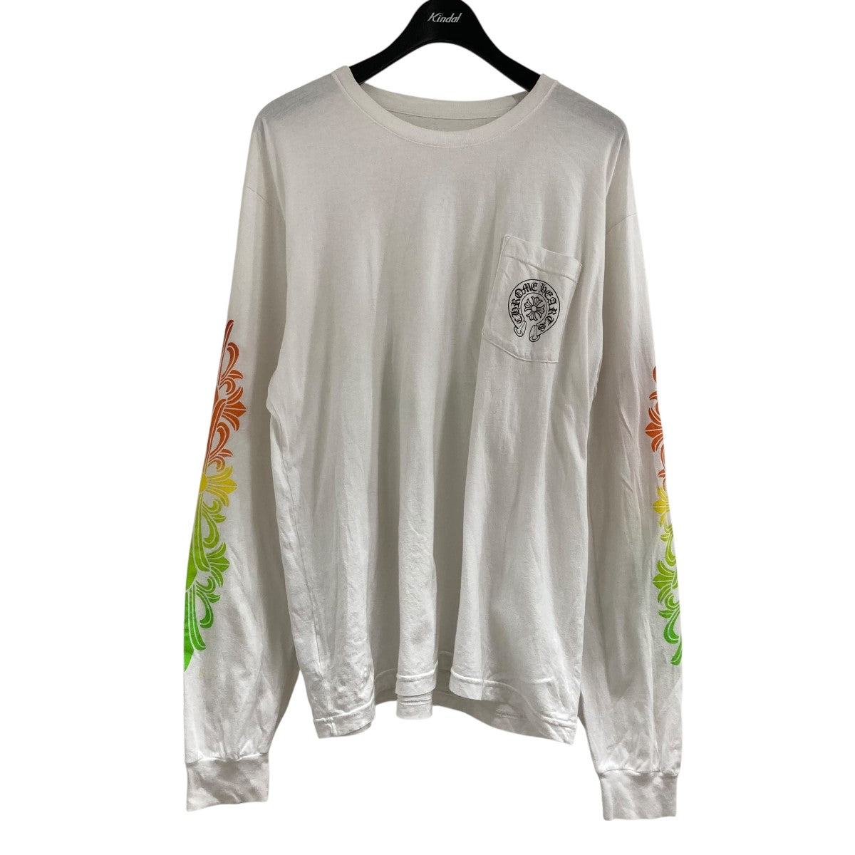 CHROME HEARTS 長袖カットソーホワイト クロムハーツ CHROME HEARTS カットソー ロングTシャツ ホワイト