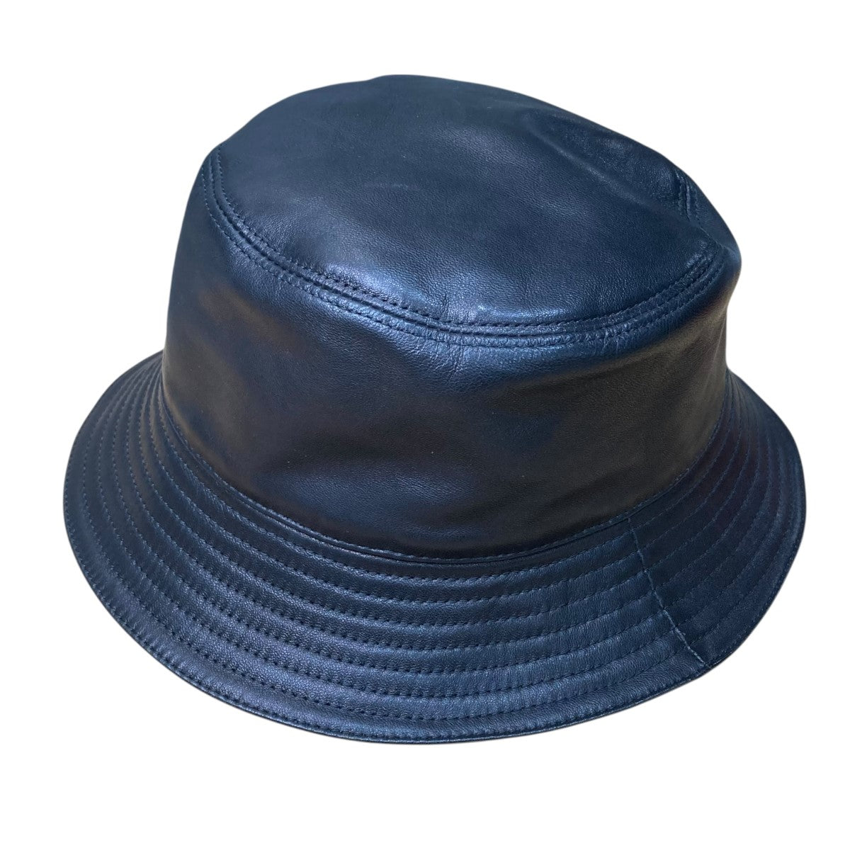 LOEWE(ロエベ) フィッシャーマンレザーバケットハット ブラック サイズ  