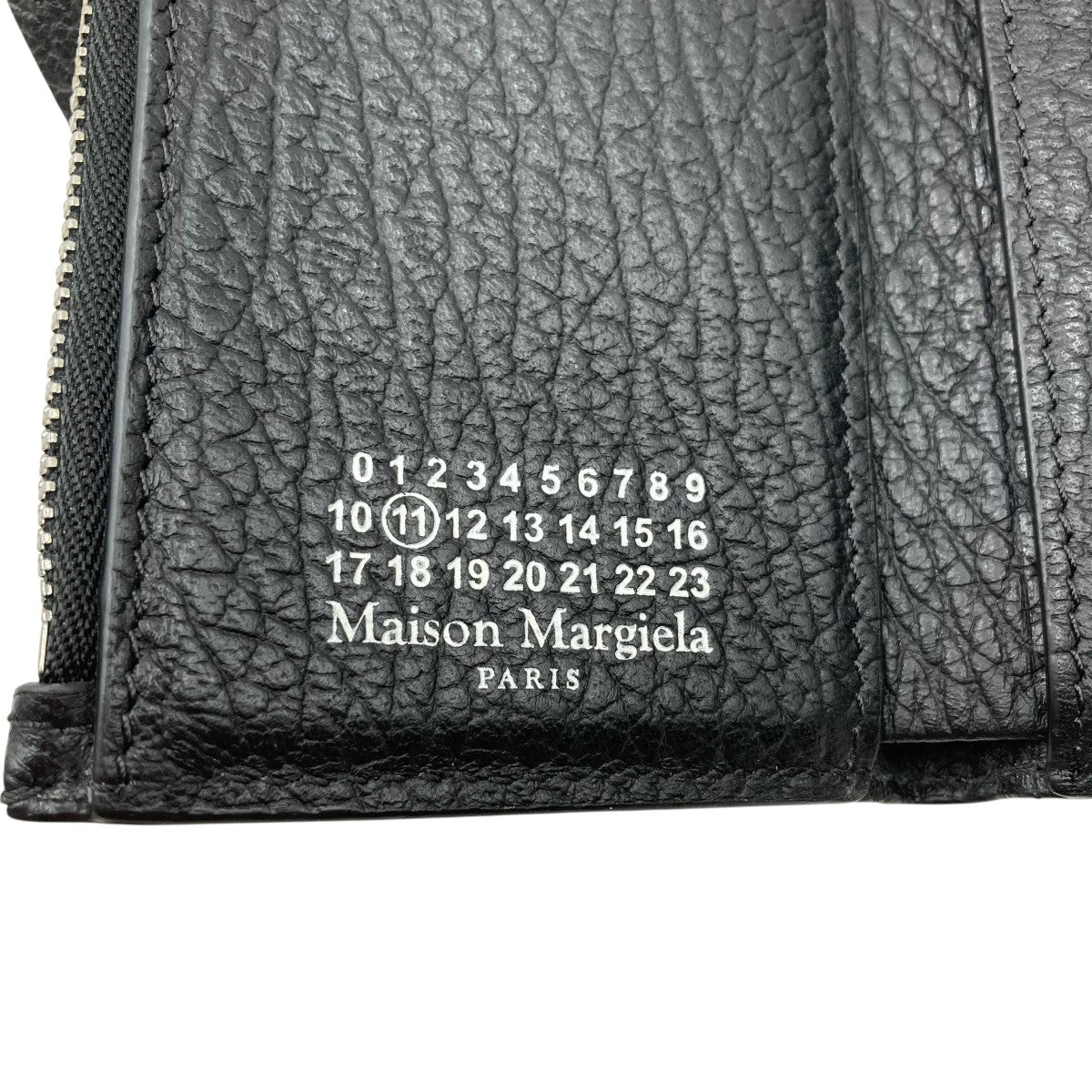 Maison Margiela グレインレザー4ステッチ三つ折り財布 古着・中古-5枚目のアイテム画像