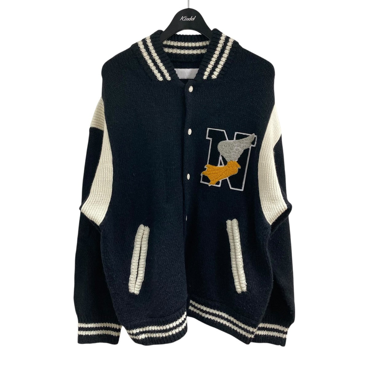 NEON SIGN】スタジアムニットジャンパー 46(M) NEON SIGN】スタジアム