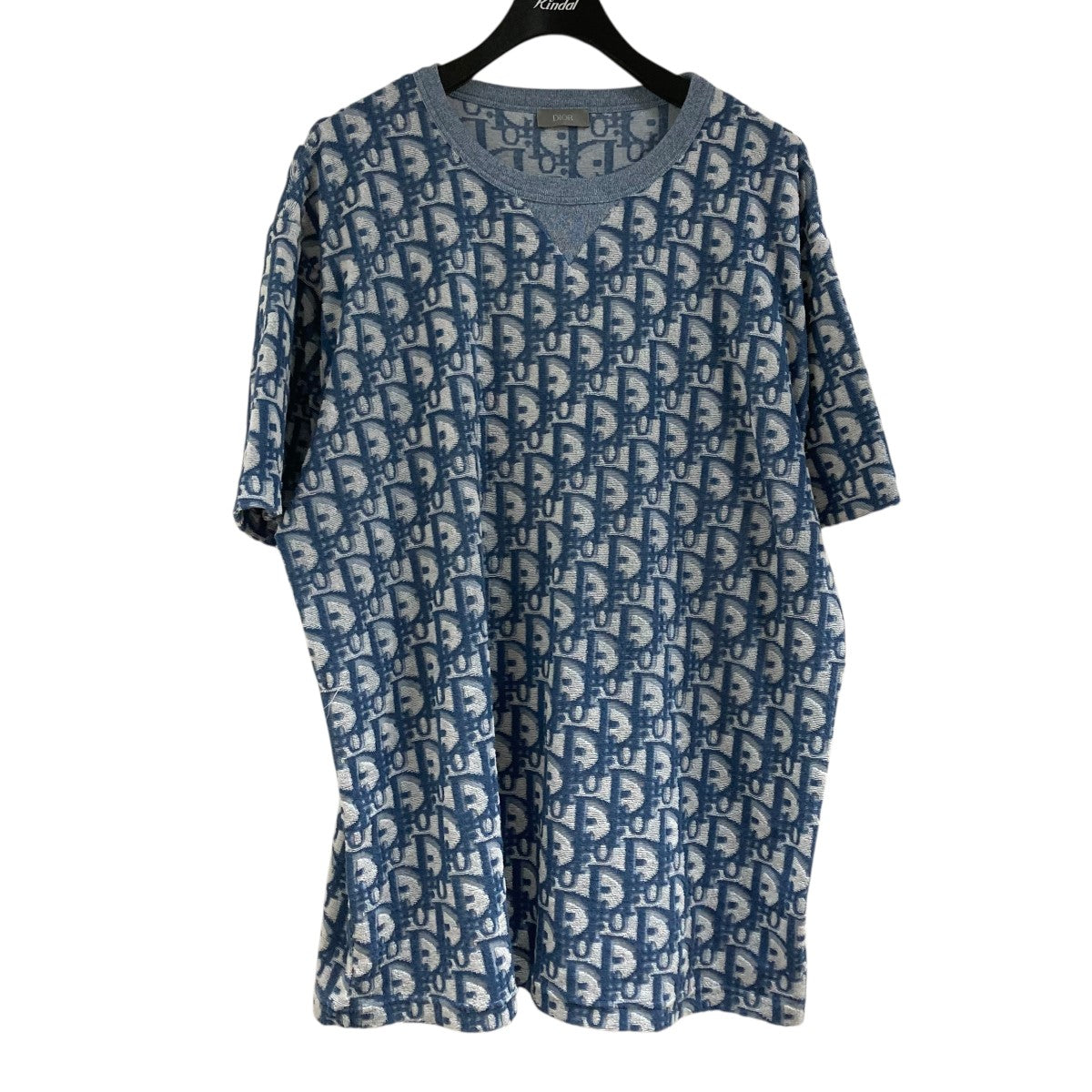 DIOR(ディオール) オブリーク柄パイル地Tシャツ 483J646A0906
