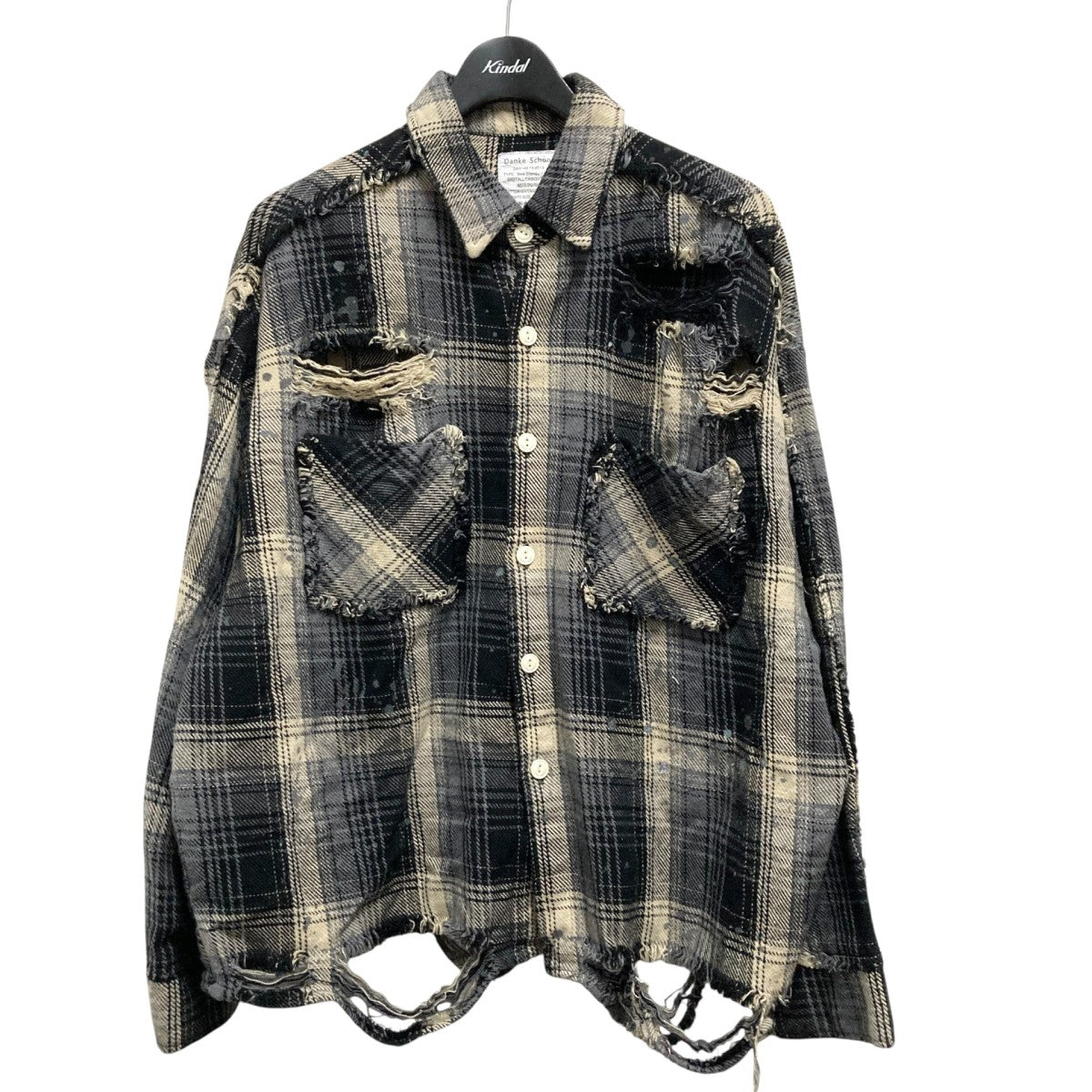 ダンケシェーン ダメージチェックシャツ DANKE SCHON（ダンケシェーン）の「DankeSchon/ダンケシェーン