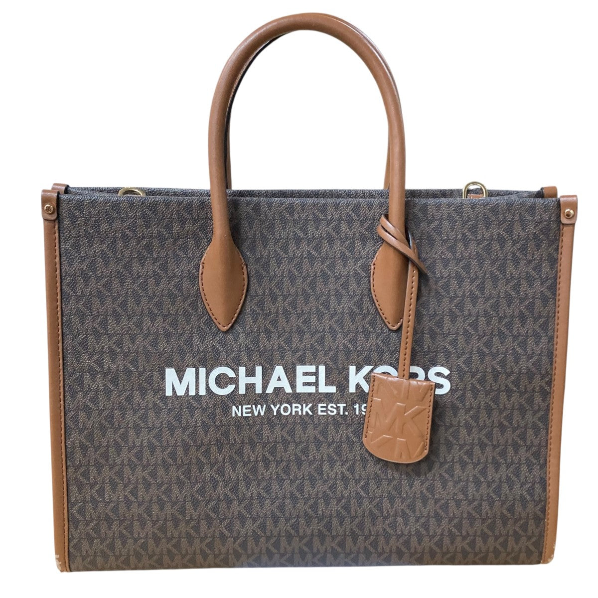 MICHAEL KORS ショルダー付レザーハンドバッグ 古着・中古-2枚目のアイテム画像