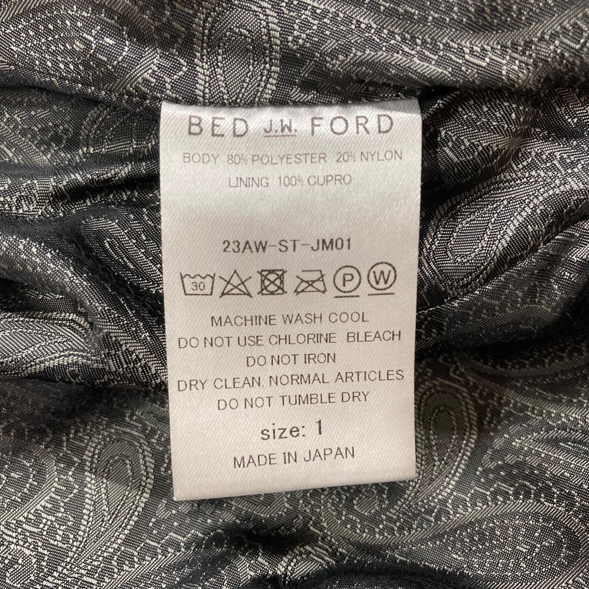 BED J.W. FORD フードジャケット 古着・中古-6枚目のアイテム画像