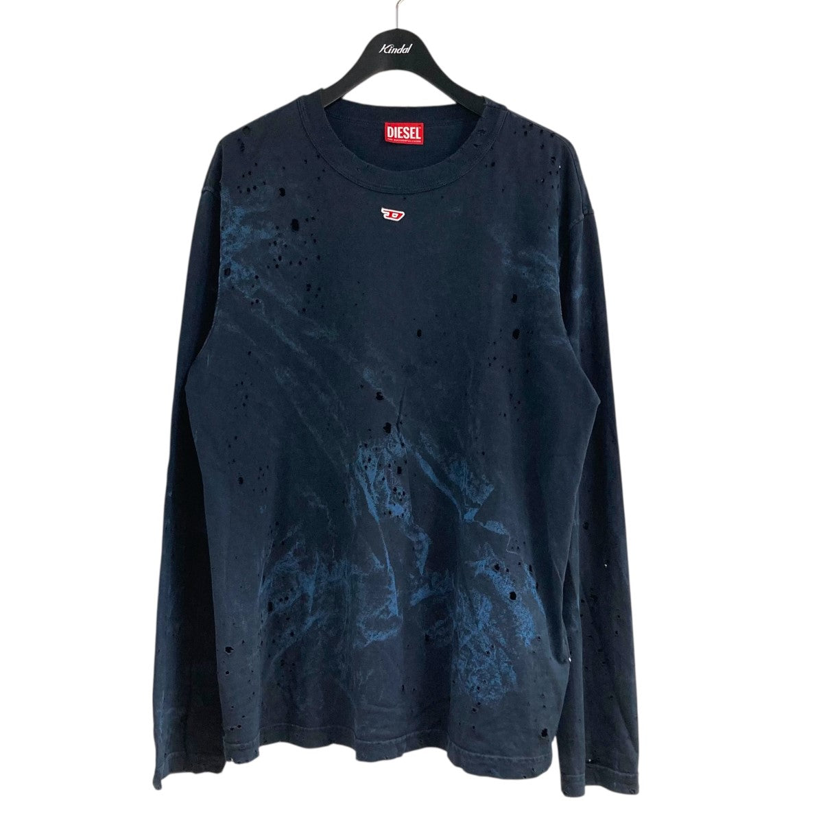 DIESEL(ディーゼル) デストロイ加工カットソー0KLAC ｢T-CRANE-LS
