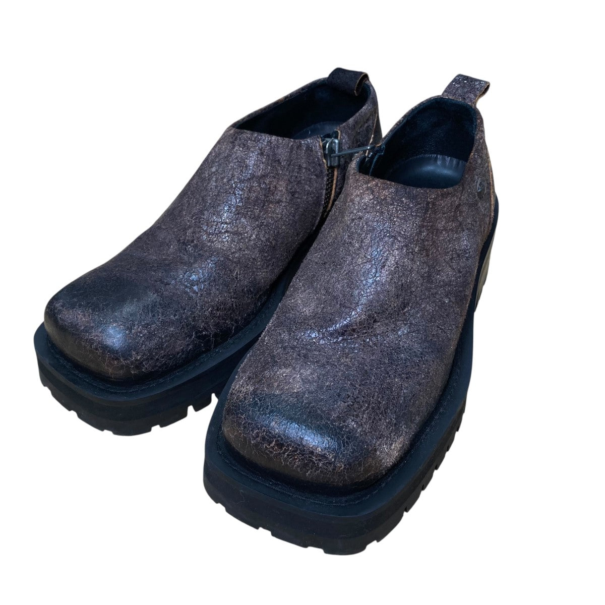 DIESEL スタッズ ブラック オックスフォードシューズ　26.5 ディーゼル 楽天市場】【中古】DIESEL汚れ加工 ミッドソールスタッズ風