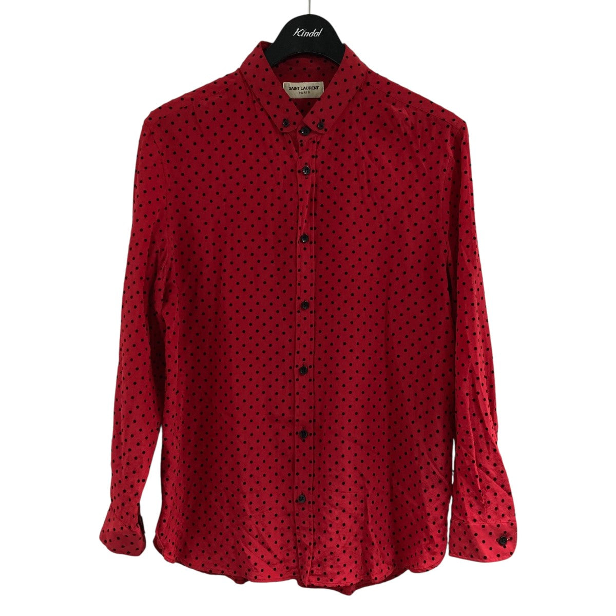 Saint Laurent ドット シャツ エディ着 サンローラン パリ 14 aw