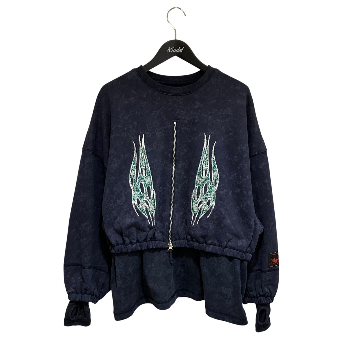 SYUMAN．(シュウマン) 24AWレイヤードスウェットトレーナー24aw