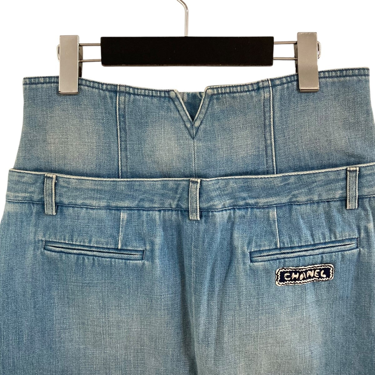 CHANEL デニムスカート 古着・中古-4枚目のアイテム画像