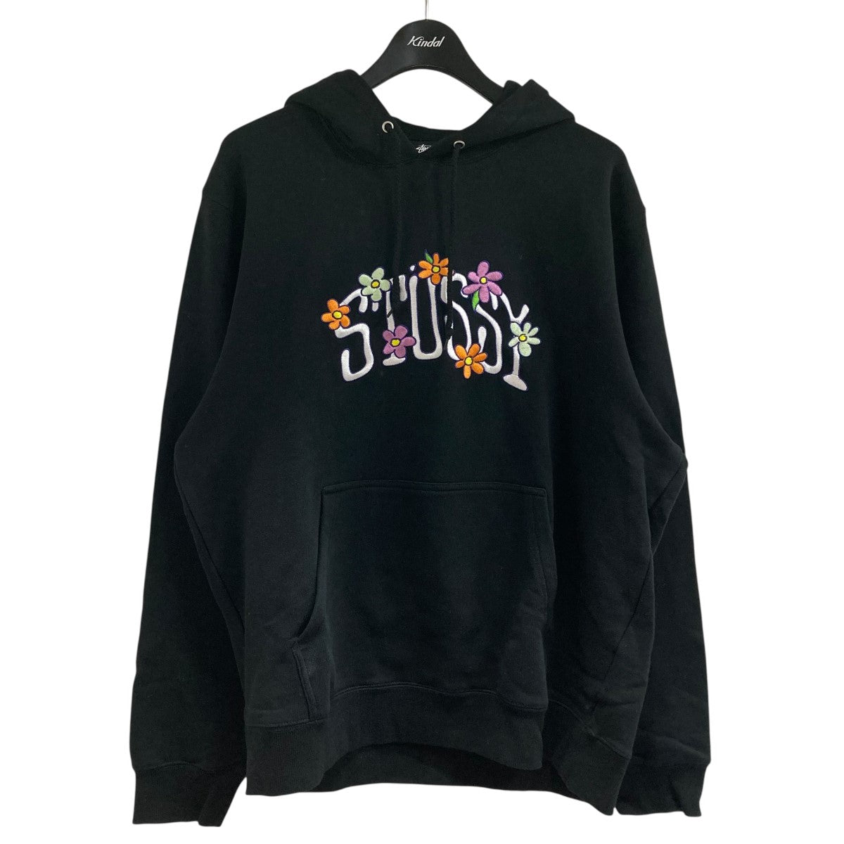 『STUSSY』ビッグロゴ パーカー Lサイズ ブラック レトロ ヴィンテージ STUSSY』ビッグロゴ パーカー Lサイズ ブラック レトロ ヴィンテージ