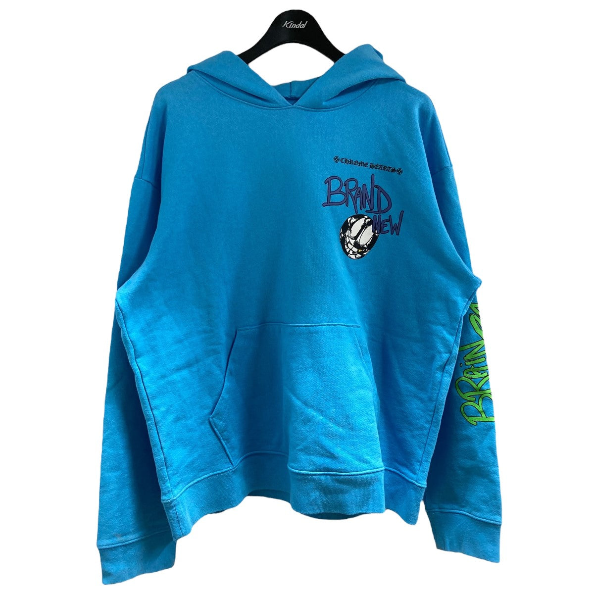 CHROME HEARTS(クロムハーツ) プルオーバーパーカー ブルー サイズ XL