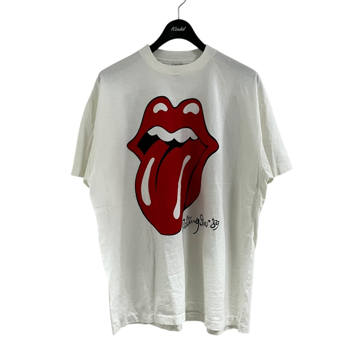 WILD OATS(ワイルドオーツ) ROLLING STONES Tシャツ ホワイト×レッド