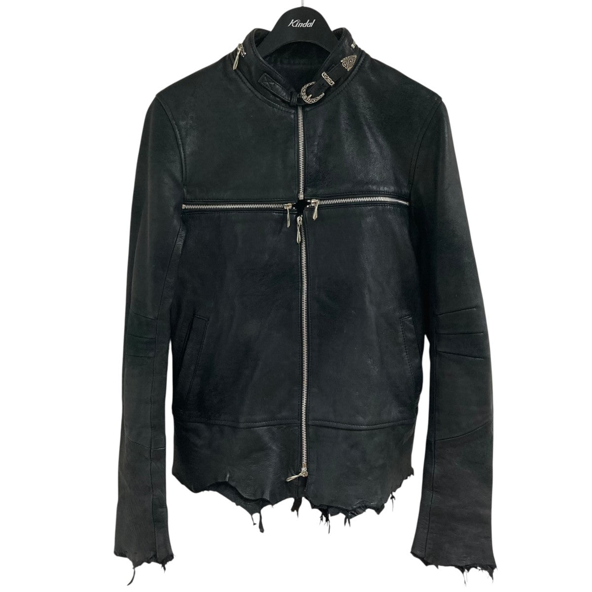 14th Addiction(14th アディクション) クロスジップレザージャケット